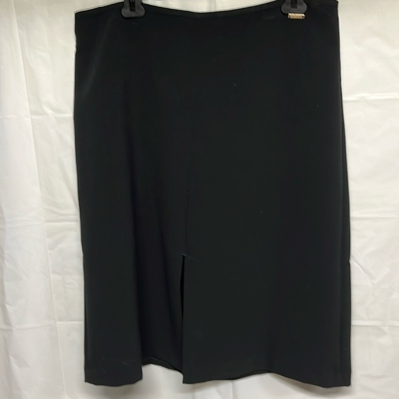 Tahari Black Slit Skirt - Picture 1 of 12